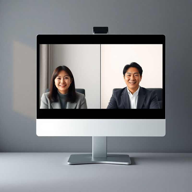 화상 세션 중인 한국인 멘토와 멘티
